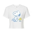 thumbnail image 1 of Peanuts - Snoopy And Woodstock Pastels - Cropped Tee, 1 of 5