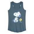 thumbnail image 1 of Peanuts - Snoopy And Woodstock Pastels - Women's Racerback Tank Top, 1 of 5