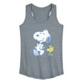 thumbnail image 1 of Peanuts - Snoopy And Woodstock Pastels - Women's Racerback Tank Top, 1 of 5
