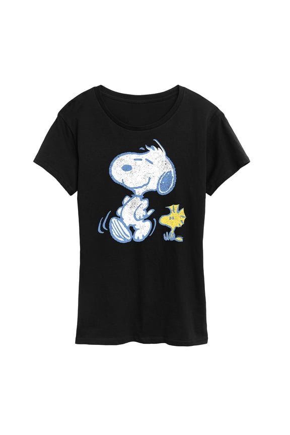 - Snoopy And Woodstock Pastels - Women's Short Sleeve Graphic T-Shirt
