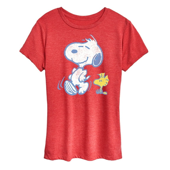 Peanuts - Snoopy And Woodstock Pastels - Women's Short Sleeve Graphic T-Shirt