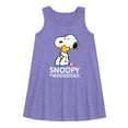 thumbnail image 1 of Peanuts - Snoopy And Woodstock - Toddler & Youth Girls A-line Dress, 1 of 5