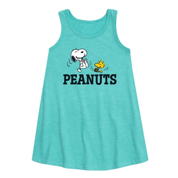 Peanuts - Snoopy And Woodstock - Toddler & Youth Girls A-line Dress
