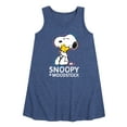 thumbnail image 1 of Peanuts - Snoopy And Woodstock - Toddler & Youth Girls A-line Dress, 1 of 6