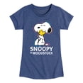 thumbnail image 1 of Peanuts - Snoopy And Woodstock - Toddler & Youth Girls Short Sleeve Graphic T-Shirt, 1 of 6