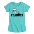 thumbnail image 1 of Peanuts - Snoopy And Woodstock - Toddler & Youth Girls Short Sleeve Graphic T-Shirt, 1 of 5