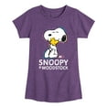 thumbnail image 1 of Peanuts - Snoopy And Woodstock - Toddler & Youth Girls Short Sleeve Graphic T-Shirt, 1 of 6
