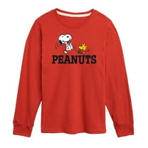 Peanuts - Snoopy And Woodstock - Toddler & Youth Long Sleeve Graphic T-Shirt