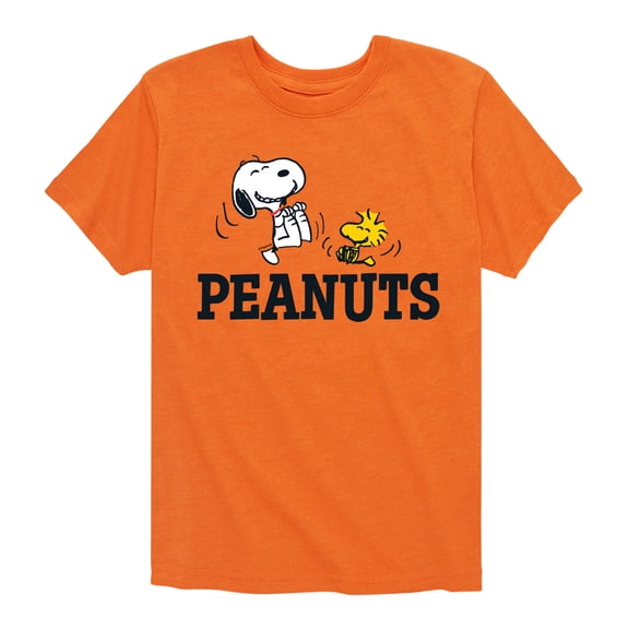 Peanuts - Snoopy And Woodstock - Toddler & Youth Short Sleeve Graphic T-Shirt