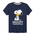 thumbnail image 1 of Peanuts - Snoopy And Woodstock - Toddler & Youth Short Sleeve Graphic T-Shirt, 1 of 6