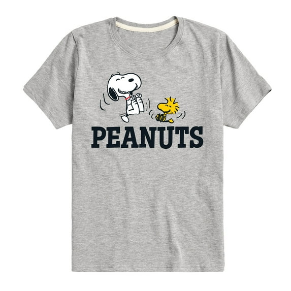 Peanuts - Snoopy And Woodstock - Toddler & Youth Short Sleeve Graphic T-Shirt