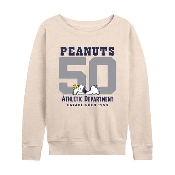 Peanuts - Snoopy And Woodstock - Women's French Terry Long Sleeve Pullover