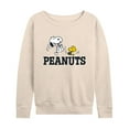 thumbnail image 1 of Peanuts - Snoopy And Woodstock - Women's Lightweight French Terry Long Sleeve Shirt, 1 of 5