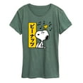 thumbnail image 1 of Peanuts - Snoopy And Woodstock - Women's Short Sleeve Graphic T-Shirt, 1 of 6