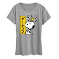 thumbnail image 1 of Peanuts - Snoopy And Woodstock - Women's Short Sleeve Graphic T-Shirt, 1 of 6