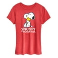 thumbnail image 1 of Peanuts - Snoopy And Woodstock - Women's Short Sleeve Graphic T-Shirt, 1 of 6