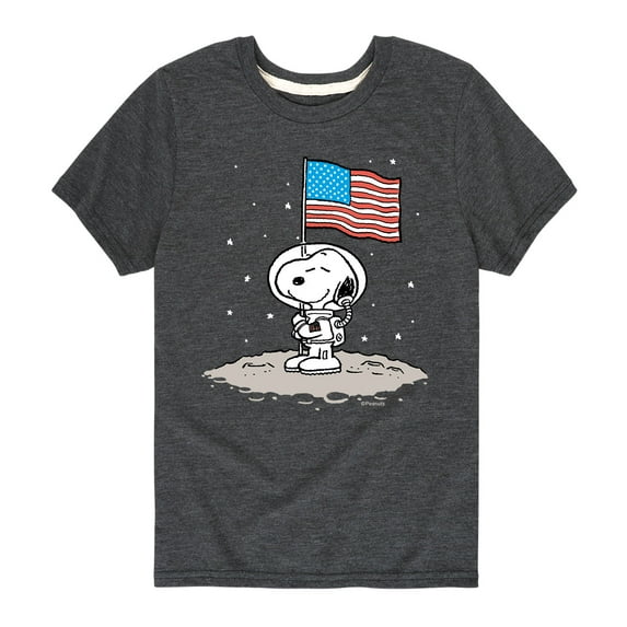 Peanuts - Snoopy Astronaut - Toddler And Youth Short Sleeve Graphic T-Shirt