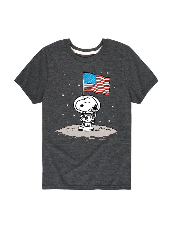 - Snoopy Astronaut Boys' Short Sleeve Graphic T-Shirt