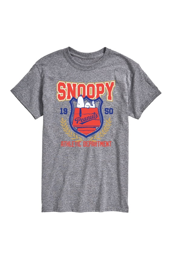 - Snoopy Athletic Dept - Men's Short Sleeve Graphic T-Shirt