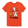 thumbnail image 1 of Peanuts - Snoopy Be Happy Dance - Toddler And Youth Short Sleeve Graphic T-Shirt, 1 of 6