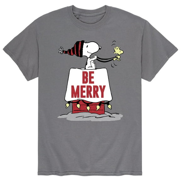 Peanuts - Snoopy Be Merry - Men's Short Sleeve Graphic T-Shirt