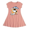 thumbnail image 1 of Peanuts - Snoopy Beach Day - Toddler And Youth Girls Fit And Flare Dress, 1 of 1