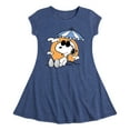 thumbnail image 1 of Peanuts - Snoopy Beach Day - Toddler And Youth Girls Fit And Flare Dress, 1 of 1