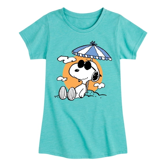 Peanuts - Snoopy Beach Day - Toddler And Youth Girls Short Sleeve Graphic T-Shirt