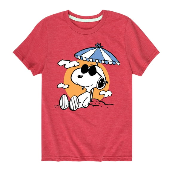 Peanuts - Snoopy Beach Day - Toddler And Youth Short Sleeve Graphic T-Shirt