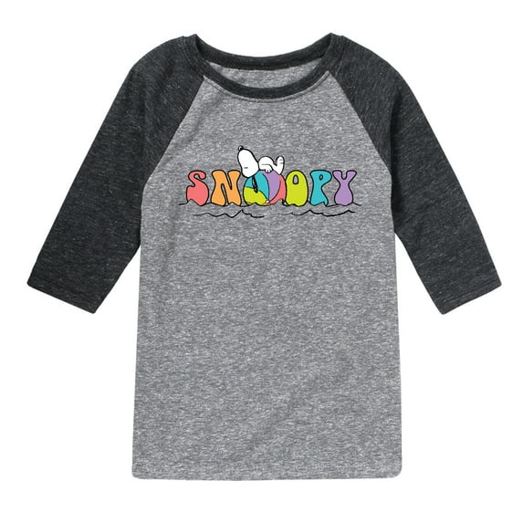 Peanuts - Snoopy Beachball - Toddler And Youth Raglan Graphic T-Shirt