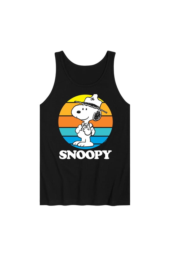 - Snoopy Beagle Scout Sunset - Men's Jersey Tank Top