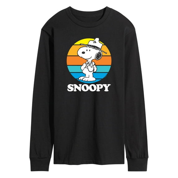 Peanuts - Snoopy Beagle Scout Sunset - Men's Long Sleeve T-Shirt