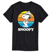 Peanuts - Snoopy Beagle Scout Sunset Mens Short Sleeve Graphic T-Shirt