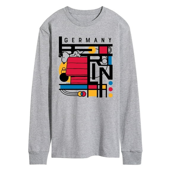 Peanuts - Snoopy Berlin Bauhaus - Men's Long Sleeve Graphic T-Shirt