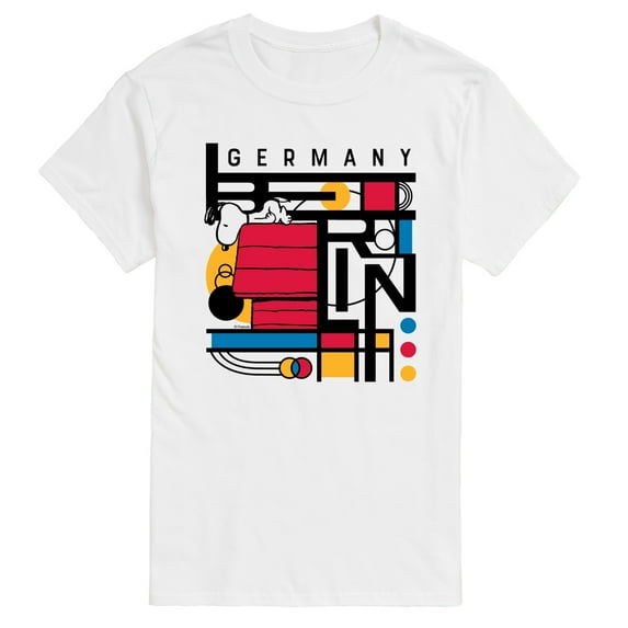 Peanuts - Snoopy Berlin Bauhaus - Men's Short Sleeve Graphic T-Shirt