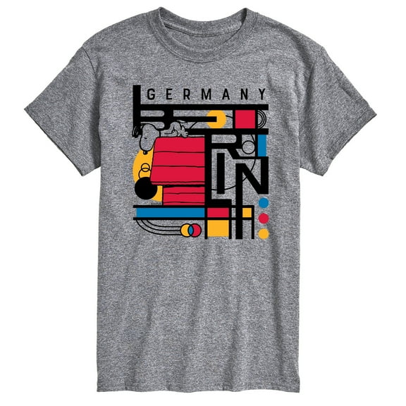 Peanuts - Snoopy Berlin Bauhaus - Men's Short Sleeve Graphic T-Shirt