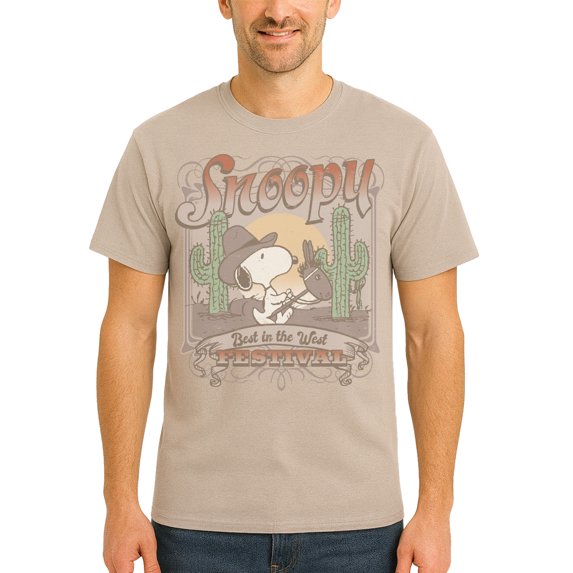 Peanuts - Snoopy Best In The West Men's Short Sleeve Graphic T-Shirt