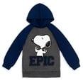 thumbnail image 1 of Peanuts Snoopy Big Boys Hoodie Blue / Grey 10-12, 1 of 5
