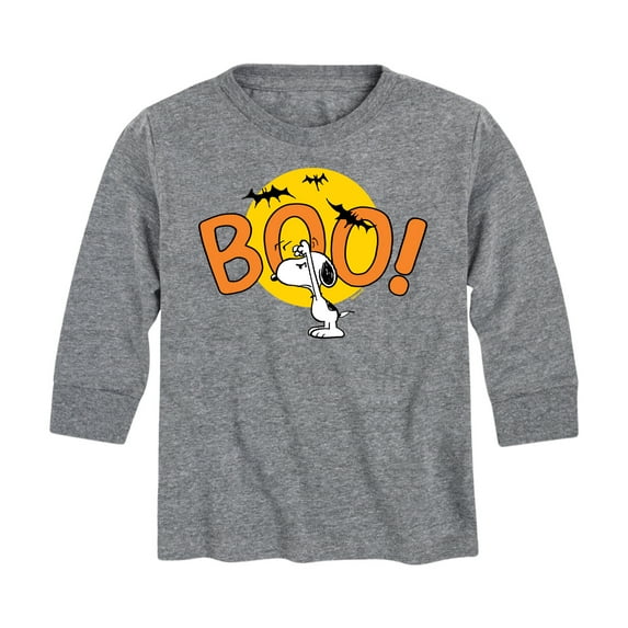 Peanuts - Snoopy Boo Art - Toddler And Youth Long Sleeve Graphic T-Shirt