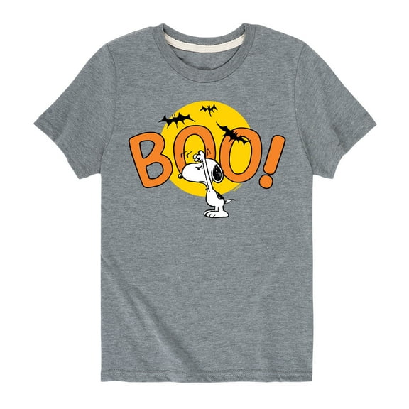 Peanuts - Snoopy Boo Art - Toddler And Youth Short Sleeve Graphic T-Shirt