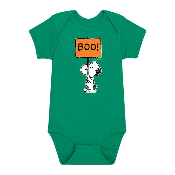 Peanuts - Snoopy Boo Sign - Infant Baby One Piece