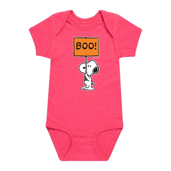 Peanuts - Snoopy Boo Sign - Infant Baby One Piece