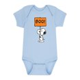 thumbnail image 1 of Peanuts -  Snoopy Boo Sign - Infant Baby One Piece, 1 of 5