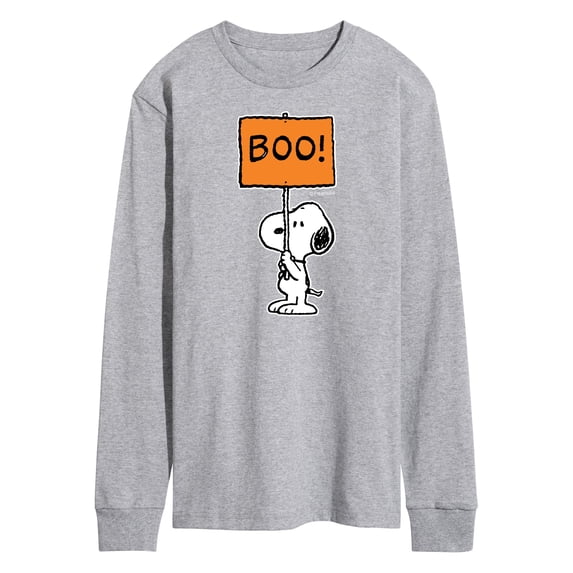 Peanuts - Snoopy Boo Sign - Men's Long Sleeve T-Shirt