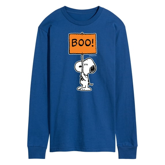 Peanuts - Snoopy Boo Sign - Men's Long Sleeve T-Shirt