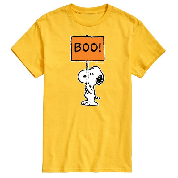 Peanuts - Snoopy Boo Sign - Men's Short Sleeve Graphic T-Shirt