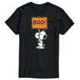 thumbnail image 1 of Peanuts - Snoopy Boo Sign - Men's Short Sleeve Graphic T-Shirt, 1 of 5