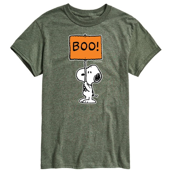 Peanuts - Snoopy Boo Sign - Men's Short Sleeve Graphic T-Shirt