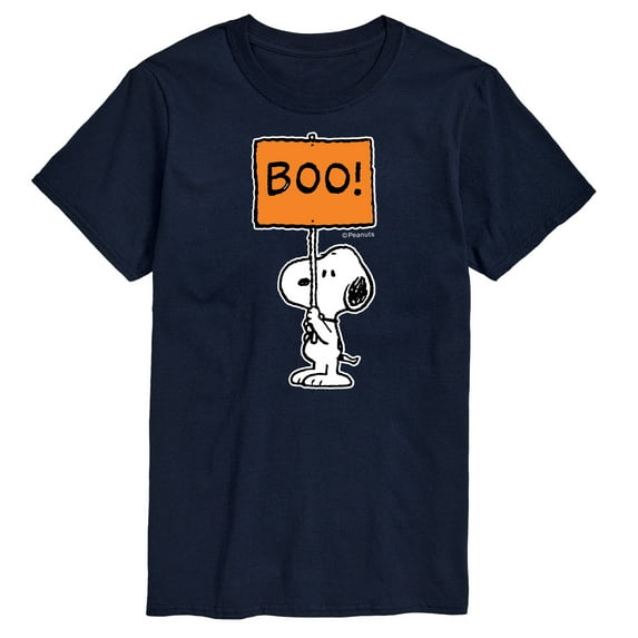 Peanuts - Snoopy Boo Sign - Men's Short Sleeve Graphic T-Shirt