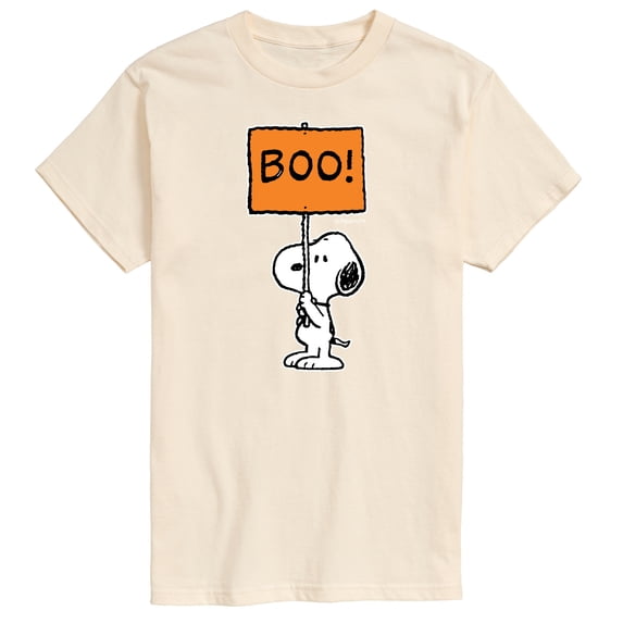 Peanuts - Snoopy Boo Sign - Men's Short Sleeve Graphic T-Shirt